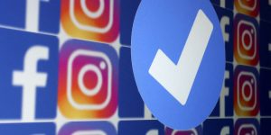 Logotipo da Meta, dona do Facebook e do Instagram