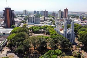 Vista da cidade de Campo Mourão, no Paraná