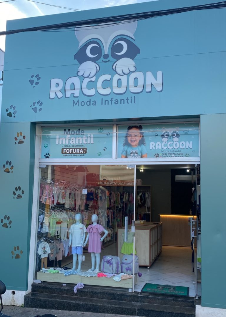 Bazar solidário da Raccoon Moda Infantil em Santo Antônio da Platina