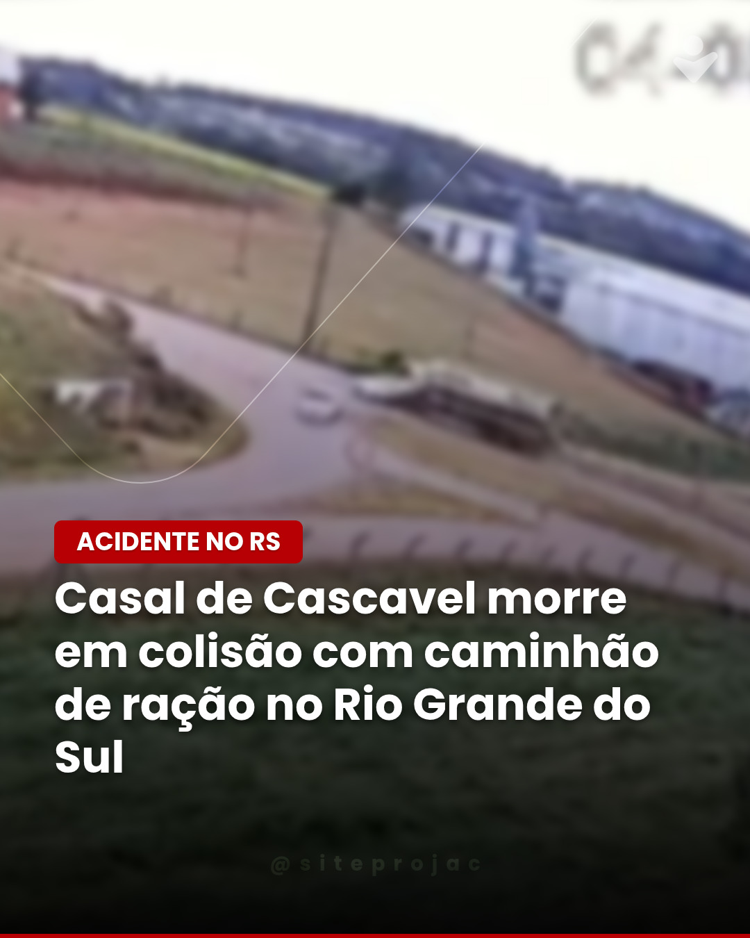 Casal de Cascavel morre em colisão no RS