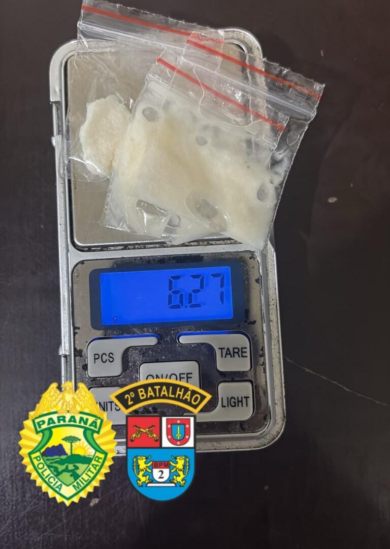 Ibaiti: Motociclista com CNH cassada foge da PM, joga cocaína fora e é multado 12 vezes