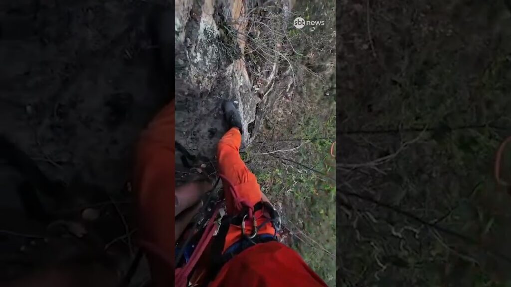 Resgate retira homem após 11 horas em precipício