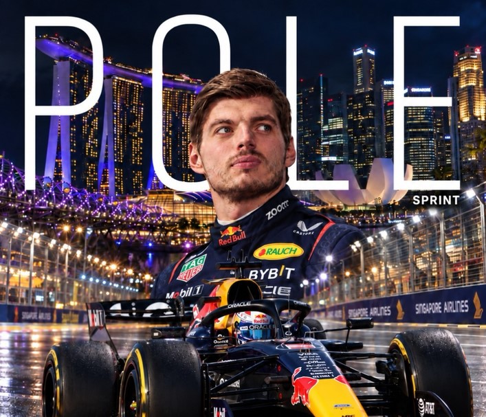 Verstappen garante pole da sprint em Singapura